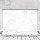 Aperturee - Modern White Gold Marble Texture Backdrop For Photo
